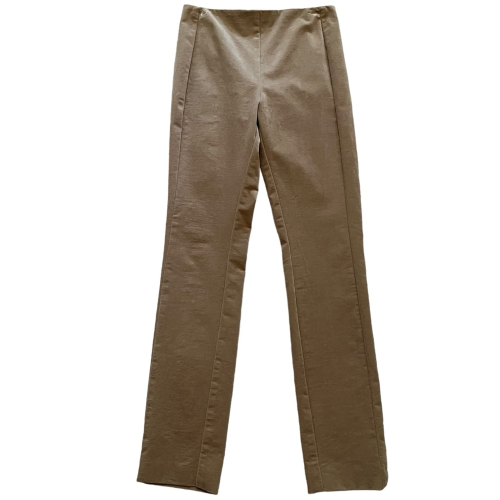 theory Tan Plush Back Zip Skinny Pant 4 LIKE NEW